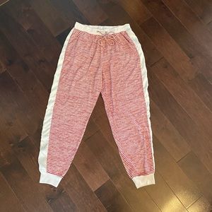 Red and white striped Abercrombie & Fitch pajama pants - size medium